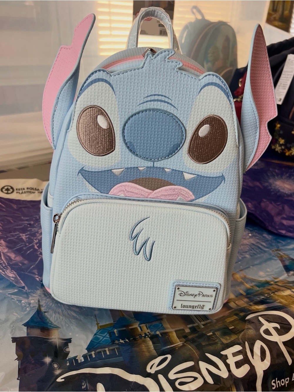 Disney parks Stitch 626 Day Loungefly Mini Backpack, Lilo & Stitch